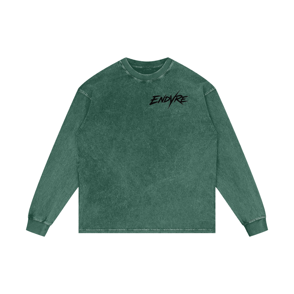 Acid Wash Oversize Long Sleeve T-Shirt